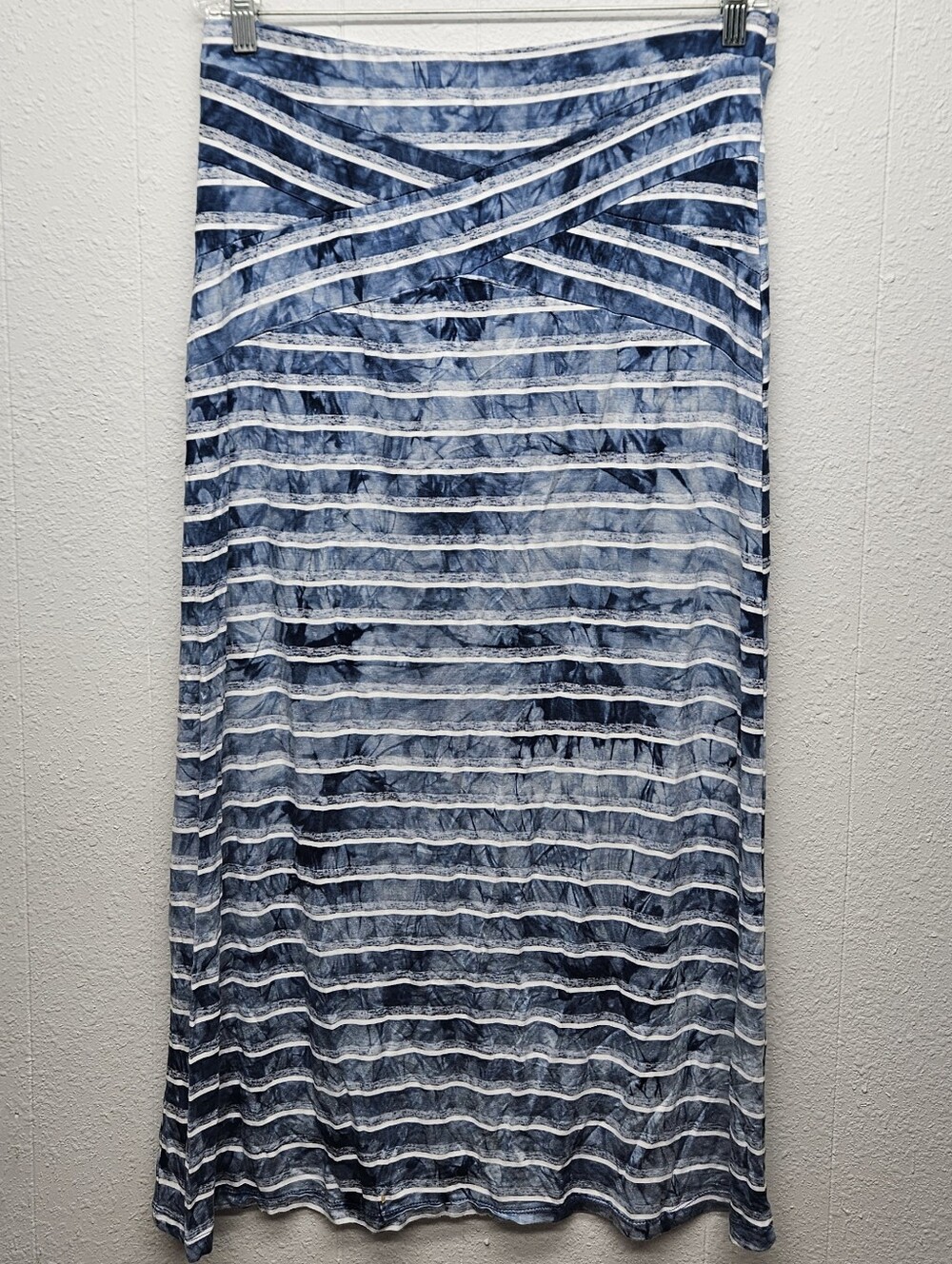 YK Vintage One World Tie-Dye Maxi Skirt Womens M Bohemian Indie Casual Summer
